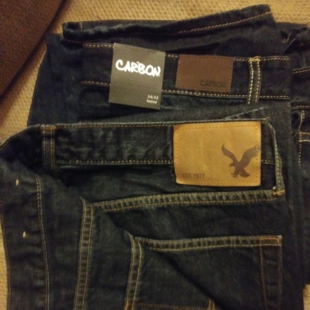 Mens Carbon 34x32 Loose